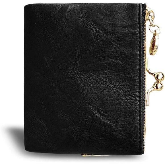 Womens Wallet Small Rfid Ladies Compact Bifold Leather Vintage Coin - Picture 4 of 8